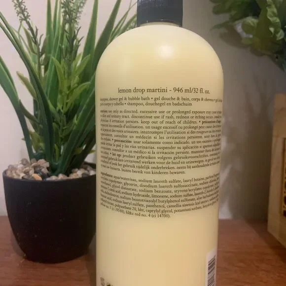 Philosophy Jumbo Lemon Drop Martini Shower Gel 32oz Self Care Body Care SPA - Picture 3 of 4